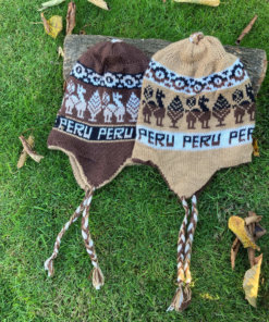 Piruw - Handgemachte Alpaka Mütze in verschiedenen Farben aus Peru Kuschelig Weich Knit Cap Alpaka Handarbeit Alpakawolle